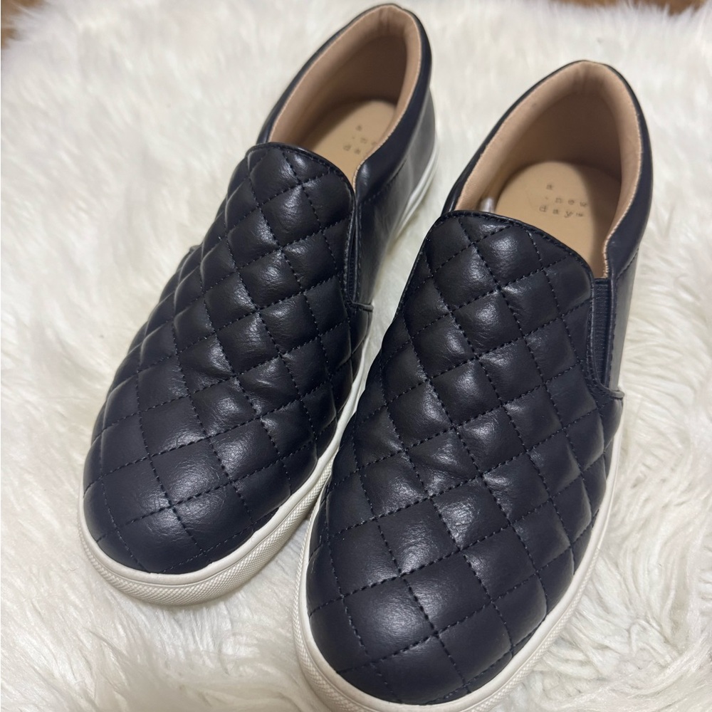 A New Day Black Quilted Sneakers